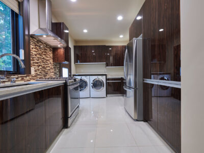 Cabinet Storage Cleanup Sink Laundry Room French Door Refrigerator Elite Cabinets Tulsa Cabinets Maker