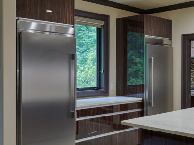 Cabinet Storage Freezer Refrigerator White Counters Elite Cabinets Tulsa Kitchen Cabinets