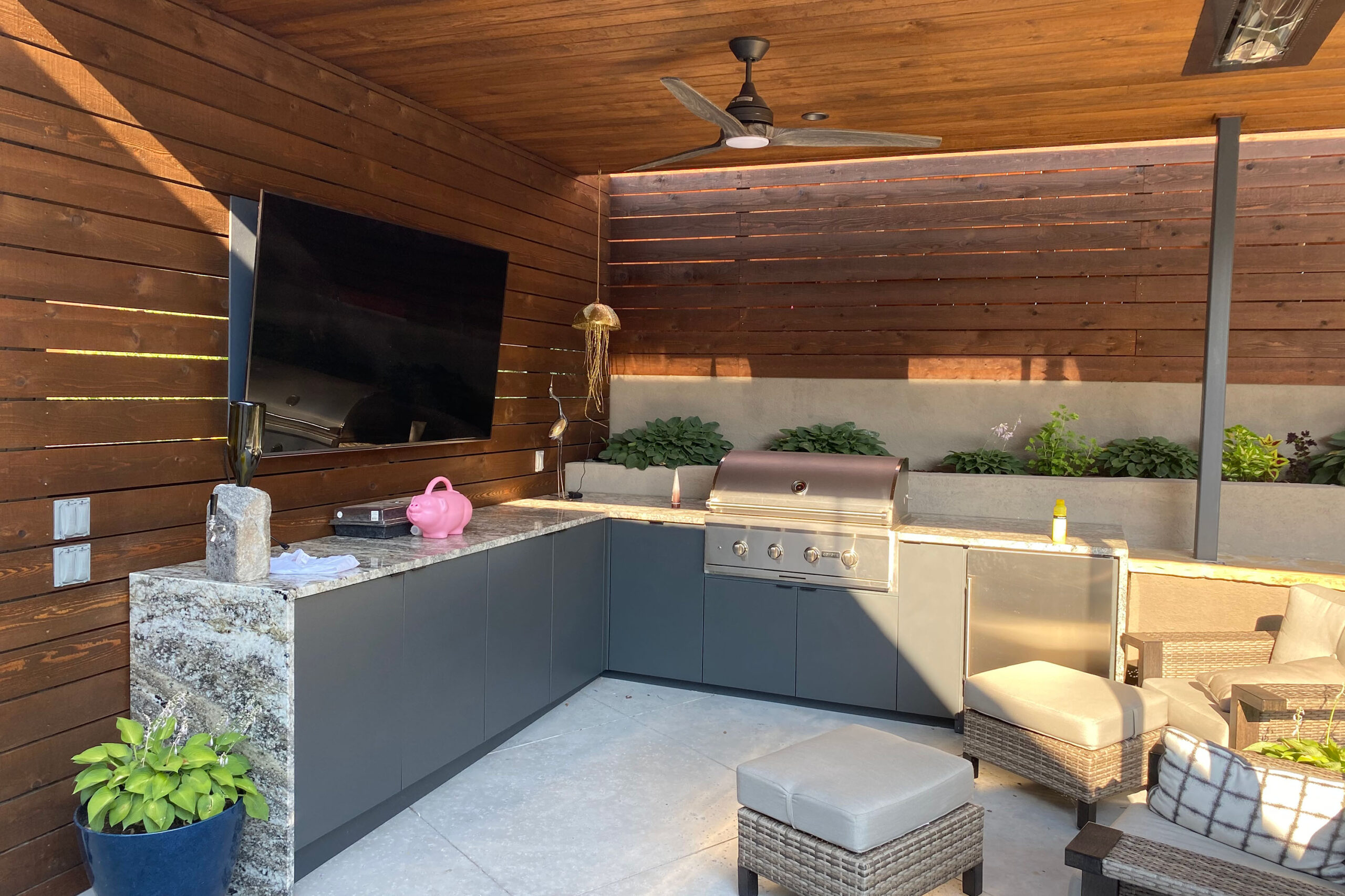 Counter Wrap Outdoor Cabinets Storage Gas Grill Seating Elite Cabinets Tulsa Outdoor Kitchen Cabinets
