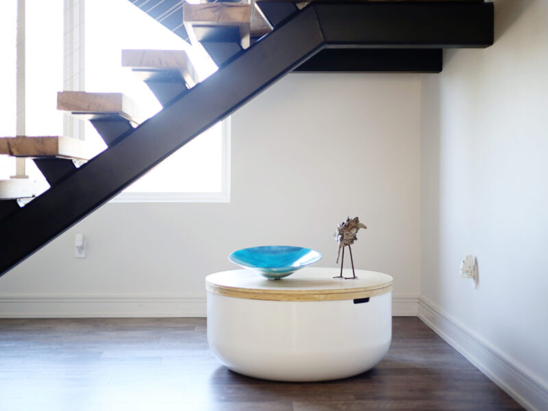 Decorative Table Stairway Wood Floor Elite Cabinets Tulsa Cabinet Design
