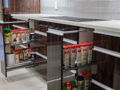 Kitchen Cabinet Spice Pullouts Laminate Finish Kitchen Rangetop Elite Cabinets Tulsa Cabinets