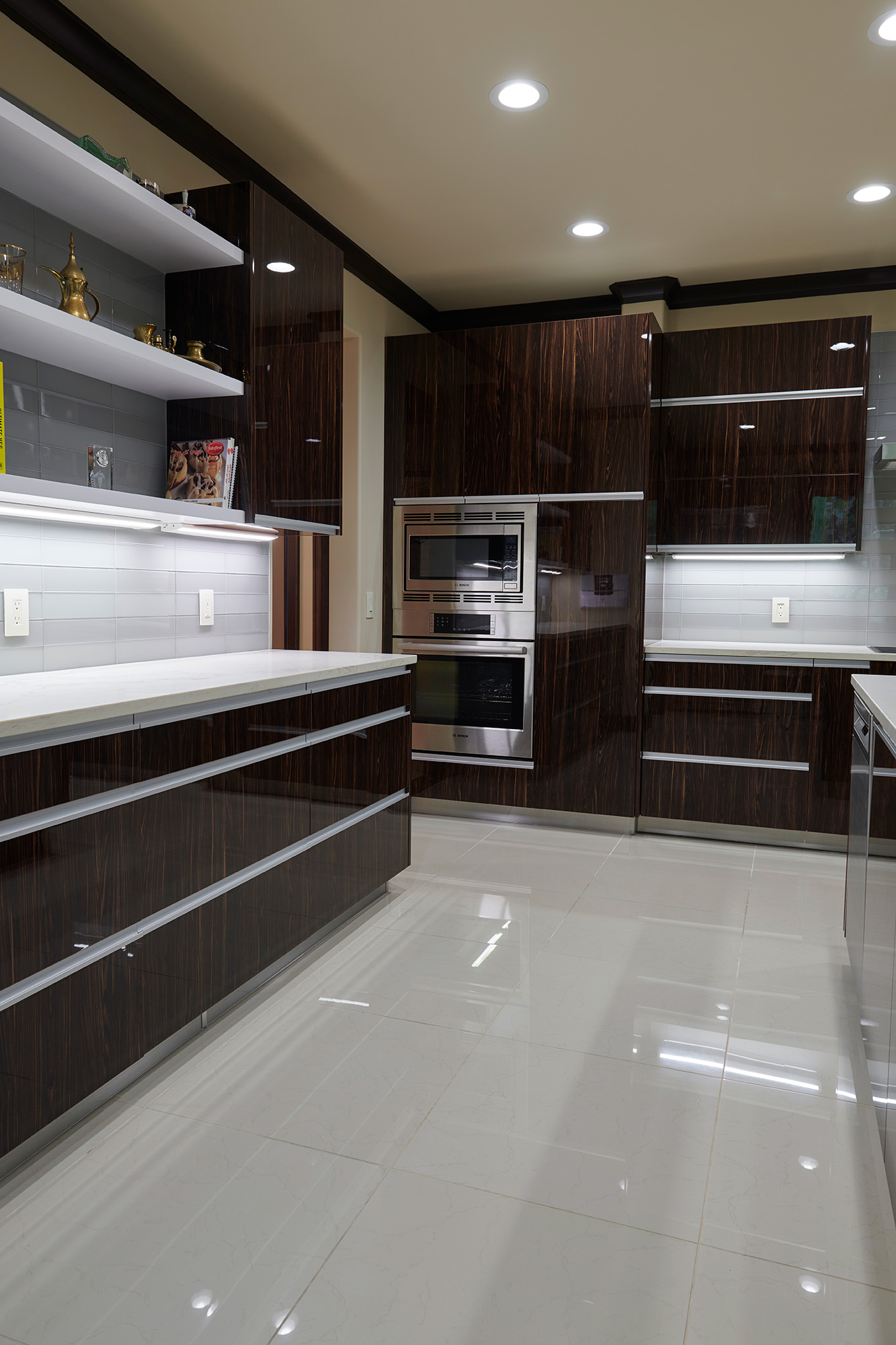 Kitchen Storage Double Ovens Laminate Cabinet Finish Tile Backsplash Elite Cabinets Tulsa Cabinet Design