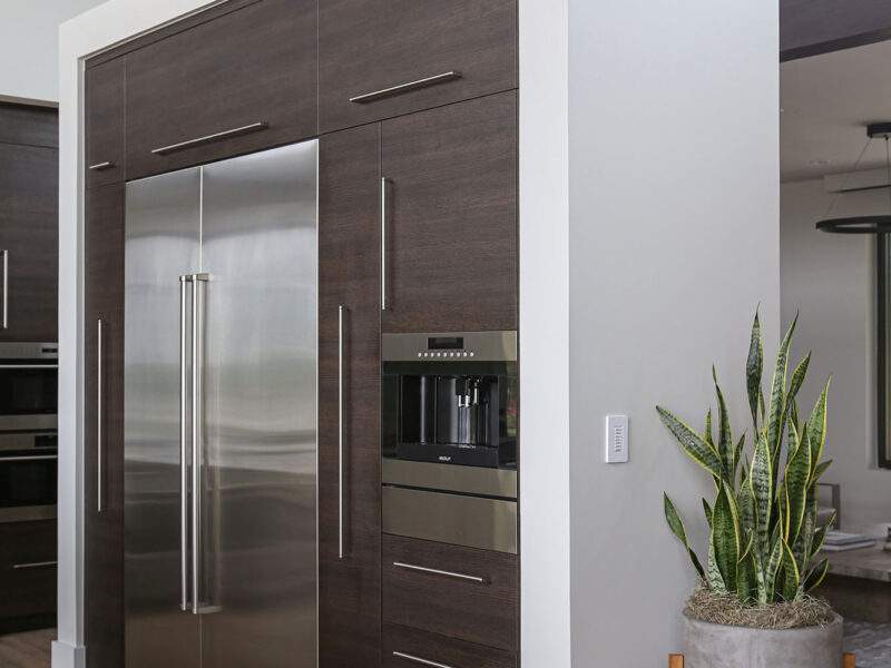 Tall Storage Cabinets Full Size Freezer Refrigerator Coffee Center Wood Floor Elite Cabinets Tulsa Kitchen Remodel